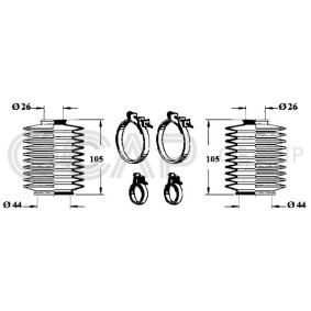 Acquista Kit soffietto, Sterzo da OCAP 0901615 a buon mercato per soli 13,27 €
