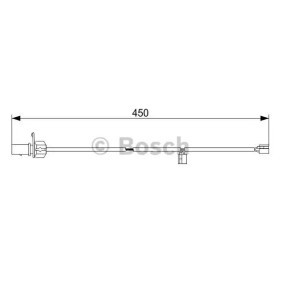 Warnkontakt, Bremsbelagverschleiß 1 987 473 566 von BOSCH günstig für 13,69 € online kaufen