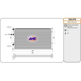 Kühler, Motorkühlung für SEAT von AHE