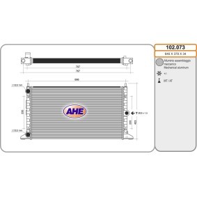 Kühler, Motorkühlung für SEAT von AHE