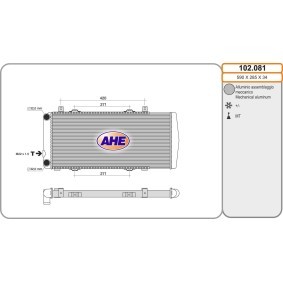 Kühler, Motorkühlung 102.081 von AHE günstig für 67,24 € online kaufen
