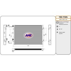 Kühler, Motorkühlung 102.115/A von AHE günstig für 137,34 € online kaufen
