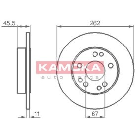 Bremsscheibe für MERCEDES-BENZ von KAMOKA