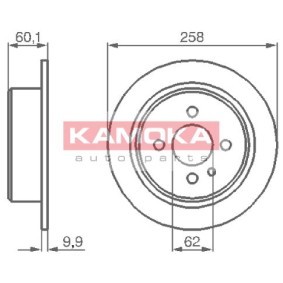 Bremsscheibe 103186 von KAMOKA günstig für 19,42 € online kaufen