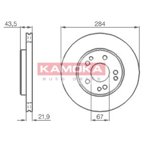 Bremsscheibe 103362 von KAMOKA günstig für 27,52 € online kaufen