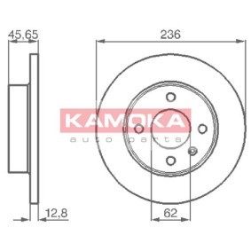 Bremsscheibe für SKODA von KAMOKA