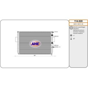 Kühler, Motorkühlung 114.020 von AHE günstig für 169,92 € online kaufen