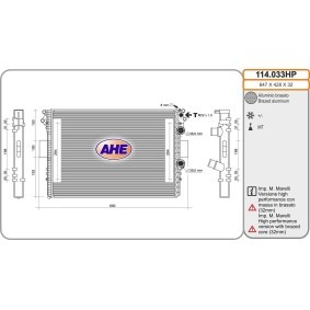 Kühler, Motorkühlung 114.033HP von AHE günstig für 202,93 € online kaufen