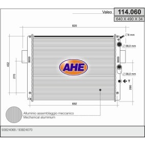 Kühler, Motorkühlung 114.060 von AHE günstig für 148,77 € online kaufen