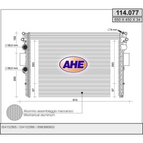 Kühler, Motorkühlung 114.077 von AHE günstig für 127,25 € online kaufen