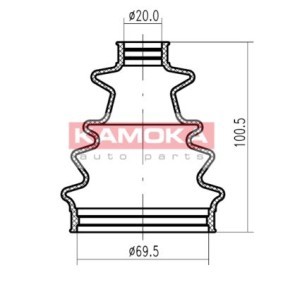 Compre Fole, veio de transmissão da KAMOKA 1146348 a um preço baixo por 2,79 €