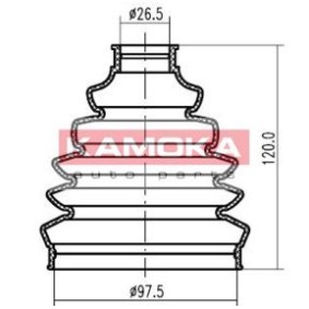 Compre Fole, veio de transmissão da KAMOKA 1147088 a um preço baixo por 7,07 €