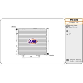 Kühler, Motorkühlung 118.028 von AHE günstig für 138,98 € online kaufen