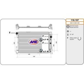 Kühler, Motorkühlung 118.197 von AHE günstig für 153,49 € online kaufen