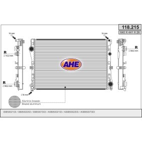 Kühler, Motorkühlung 118.215 von AHE günstig für 204,93 € online kaufen