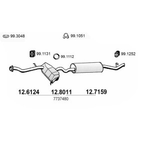 Comprar Silenciador central / posterior de ASSO 12.8011 a bajo precio de 237,87 €
