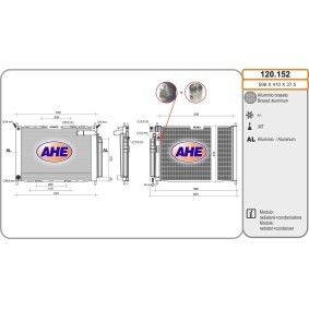 Kühler, Motorkühlung für NISSAN von AHE