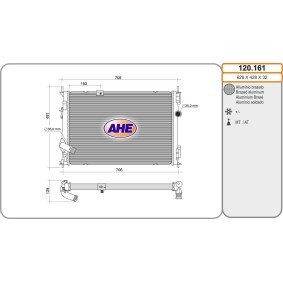 Kühler, Motorkühlung 120.161 von AHE günstig für 227,48 € online kaufen