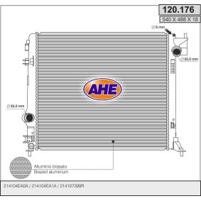 Kühler, Motorkühlung 120.176 von AHE günstig für 203,82 € online kaufen