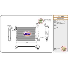 Kühler, Motorkühlung 122.005 von AHE günstig für 112,71 € online kaufen