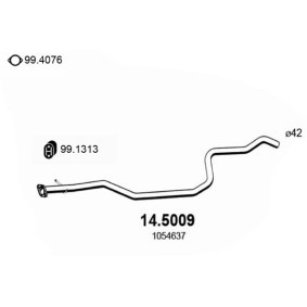 Abgasrohr 14.5009 von ASSO günstig für 93,66 € online kaufen
