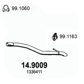Abgasrohr 14.9009 von ASSO günstig für 83,86 € online kaufen