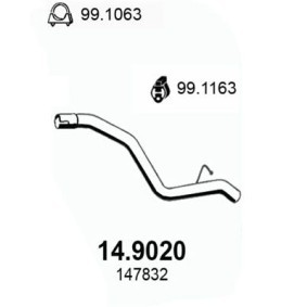 Abgasrohr 14.9020 von ASSO günstig für 93,43 € online kaufen