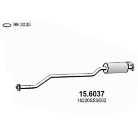 Compre Panela de escape central da ASSO 15.6037 a um preço baixo por 212,68 €