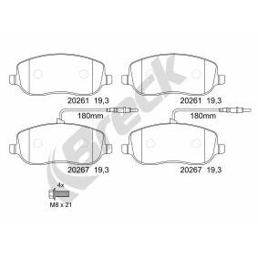 Achetez des Plaquettes de frein BRECK 20261 00 701 00 à prix pour 41,74 €