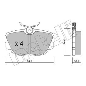 Compre Pastilhas de travão da METELLI 22-0351-0 a um preço baixo por 33,96 €