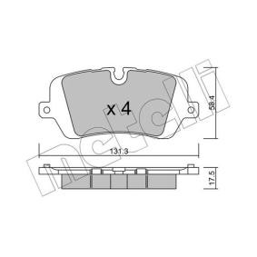 Compre Pastilhas de travão da METELLI 22-1025-0 a um preço baixo por 41,61 €