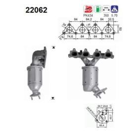 Katalysator für HONDA von AS