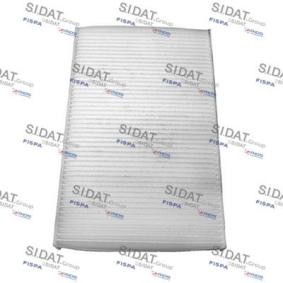 Innenraumfilter 284 von SIDAT günstig für 12,05 € online kaufen