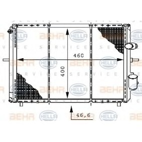 Kühler, Motorkühlung 8MK 376 706-371 von HELLA günstig für 90,39 € online kaufen