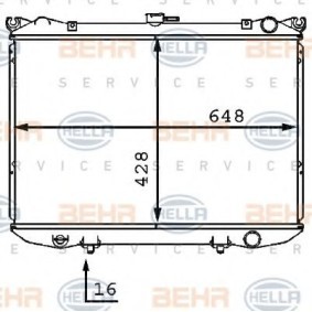 Kühler, Motorkühlung 8MK 376 707-561 von HELLA günstig für 105,14 € online kaufen