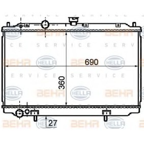 Kühler, Motorkühlung 8MK 376 753-711 von HELLA günstig für 181,52 € online kaufen