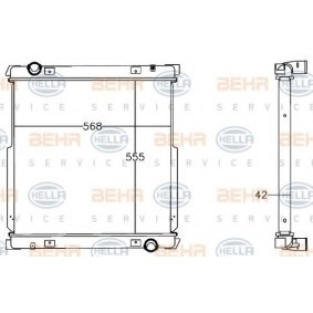 Kühler, Motorkühlung für IVECO von HELLA