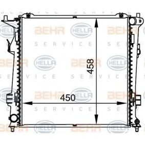Kühler, Motorkühlung 8MK 376 764-461 von HELLA günstig für 156,74 € online kaufen