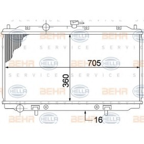 Kühler, Motorkühlung 8MK 376 770-661 von HELLA günstig für 145,10 € online kaufen