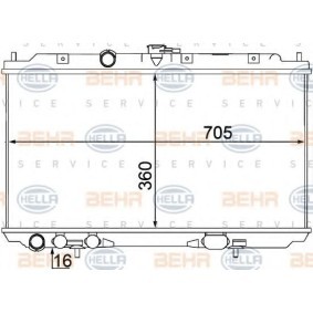 Kühler, Motorkühlung 8MK 376 770-671 von HELLA günstig für 155,88 € online kaufen