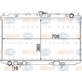 Kühler, Motorkühlung 8MK 376 770-701 von HELLA günstig für 186,67 € online kaufen
