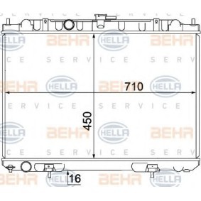 Kühler, Motorkühlung 8MK 376 770-761 von HELLA günstig für 126,83 € online kaufen