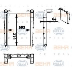 Compre Intercooler da HELLA 8ML 376 722-011 a um preço baixo por 993,41 €