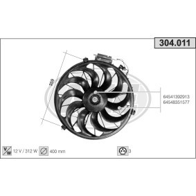 Kühlerlüfter 304.011 von AHE günstig für 176,93 € online kaufen