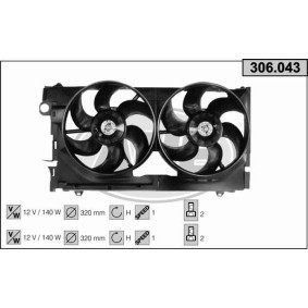 Kühlerlüfter 306.043 von AHE günstig für 226,70 € online kaufen