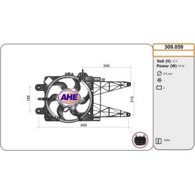 Kühlerlüfter 309.059 von AHE günstig für 130,63 € online kaufen