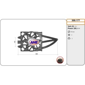 Kühlerlüfter 309.177 von AHE günstig für 122,30 € online kaufen