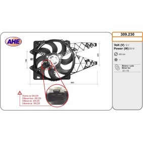 Kühlerlüfter 309.230 von AHE günstig für 167,54 € online kaufen