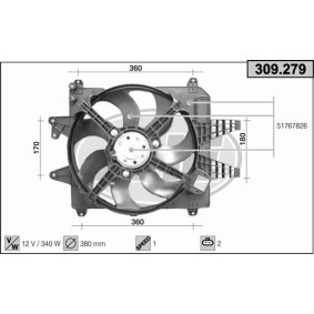 Kühlerlüfter 309.279 von AHE günstig für 137,26 € online kaufen