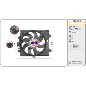 Kühlerlüfter 309.282 von AHE günstig für 136,06 € online kaufen